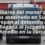 Familiares del menor de 13 años asesinado en Sueca increpan al detenido a su llegada al juzgado: 