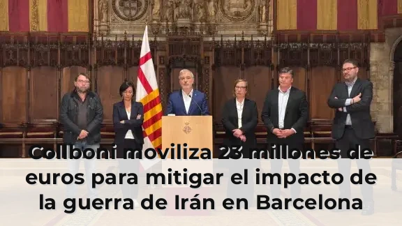 Collboni moviliza 23 millones de euros para mitigar el impacto de la guerra de Irán en Barcelona