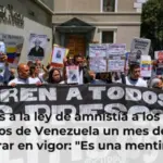 Críticas a la ley de amnistía a los presos políticos de Venezuela un mes después de entrar en vigor: 