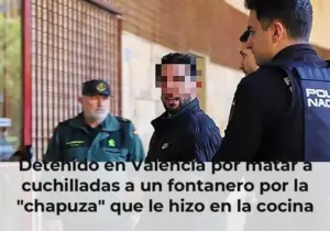 Detenido en Valencia por matar a cuchilladas a un fontanero por la "chapuza" que le hizo en la cocina