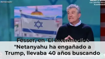 Fesser, en 'El Intermedio': "Netanyahu ha engañado a Trump, llevaba 40 años buscando un tonto y lo ha encontrado"