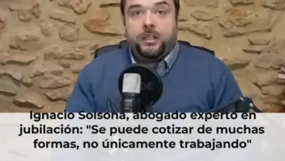 Ignacio Solsona, abogado experto en jubilación: "Se puede cotizar de muchas formas, no únicamente trabajando"