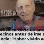 La emotiva carta de un anciano a sus vecinos antes de irse a una residencia: 