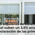 Los alquileres de vivienda habitual suben un 3,5% anual tras la declaración de las primeras zonas tensionadas