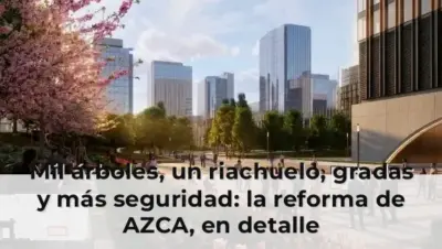 Mil árboles, un riachuelo, gradas y más seguridad: la reforma de AZCA, en detalle