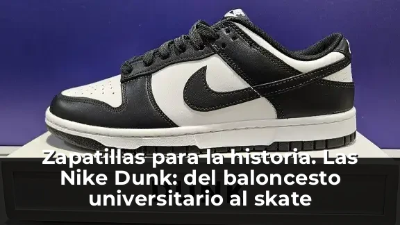 Zapatillas para la historia. Las Nike Dunk: del baloncesto universitario al skate
