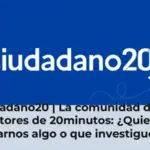 Ciudadano20 | La comunidad de los lectores de 20minutos: ¿Quieres contarnos algo o que investiguemos algún tema? Este es tu buzón
