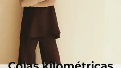 Colas kilométricas en Sfera por este conjunto de top y pantalón con el color de moda e ideal para combinar con accesorio