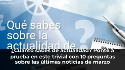 ¿Cuánto sabes de actualidad? Ponte a prueba en este trivial con 10 preguntas sobre las últimas noticias de marzo