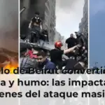 El cielo de Beirut convertido en ceniza y humo: las impactantes imágenes del ataque masivo de Israel contra el Líbano