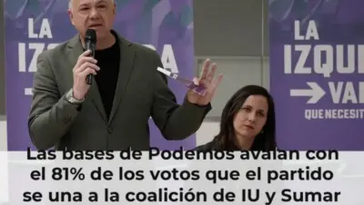 Las bases de Podemos avalan con el 81% de los votos que el partido se una a la coalición de IU y Sumar para las eleccion