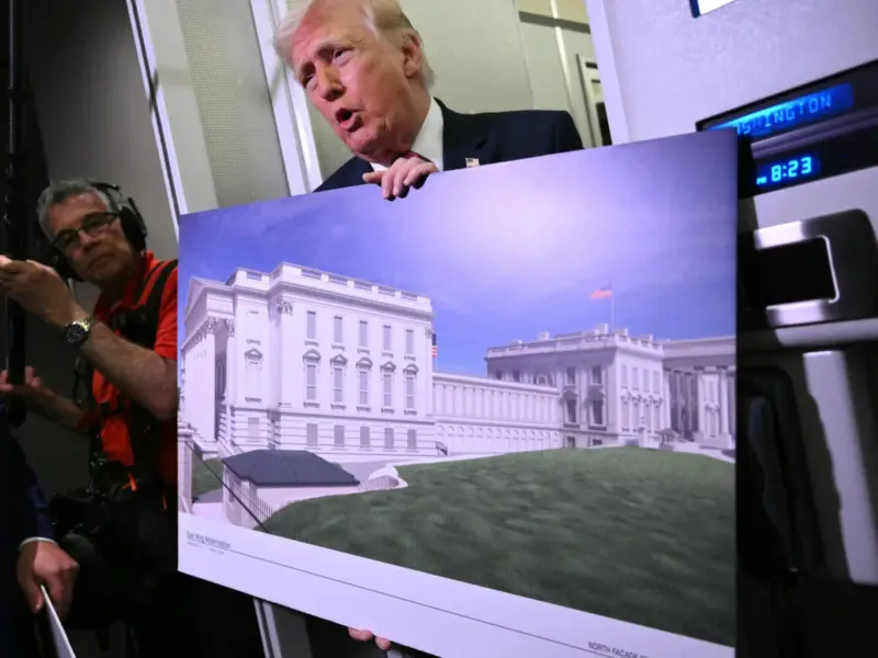 Las obras del salón de baile de Trump en la Casa Blanca reciben el visto bueno de la Comisión Planificadora, pese al vet