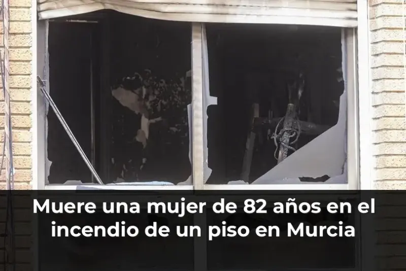 Muere una mujer de 82 años en el incendio de un piso en Murcia